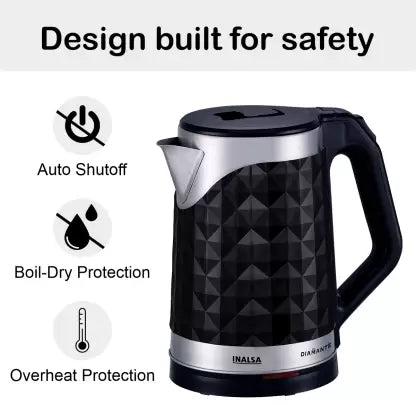 Inalsa Diamante Electric Kettle (1.8 L, Black) Inalsa Diamante Electric Kettle (1.8 L, Black)